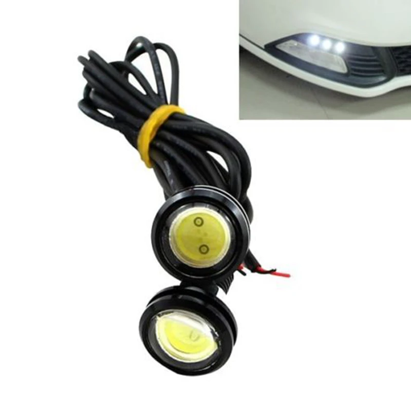 10 шт., 9 Вт, 18 мм, 12 В, белый светодиодный светильник «Орлиный глаз», автомобильный противотуманный фонарь, DRL, дневной обратный резервный парковочный сигнал