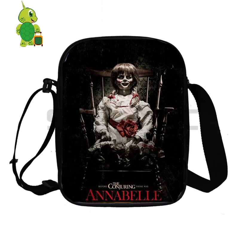 

The Conjuring/Nun Horrible Nightmare Mini Messenger Bag Women Men Crossbody Handbag Kids Cosplay Shoulder Bags Phone Storage Bag