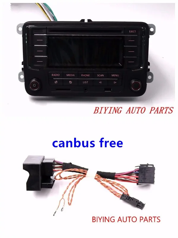 Автомагнитола головное устройство RCN210+ Canbus CD USB MP3 SD карта AUX btплеер для Golf 5 6 Jetta Mk5 6 Passat B6 B7 CC Tiguan