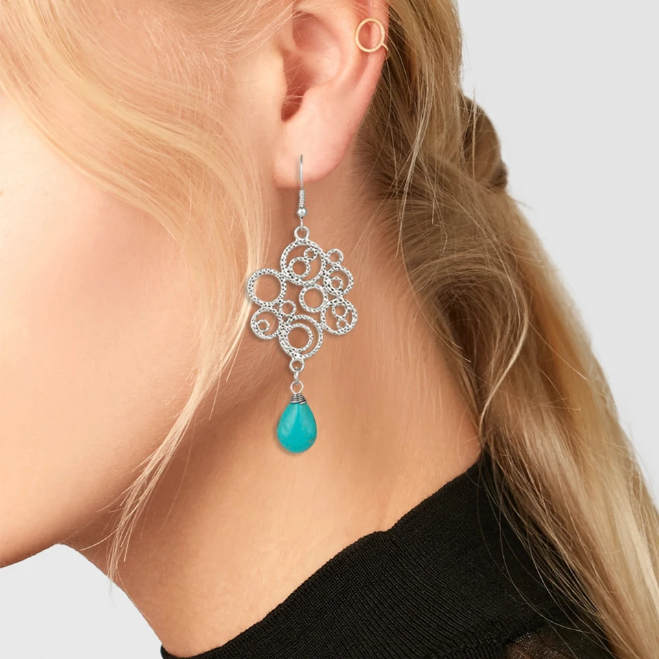 

EXYNLON 2019 new Sweet romantic earrings Woman's and girl's jewelry fashion style Metal and Long section Ladies accessories
