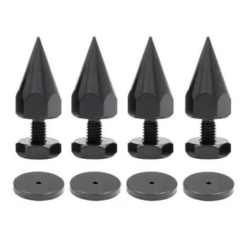 

4PCS AUDIO SPIKE FEET M6 Thread 46mm Metal Iron Isolation Studio Monitor Turntable Recorder Speaker Cabinet Amplifier Feet Base