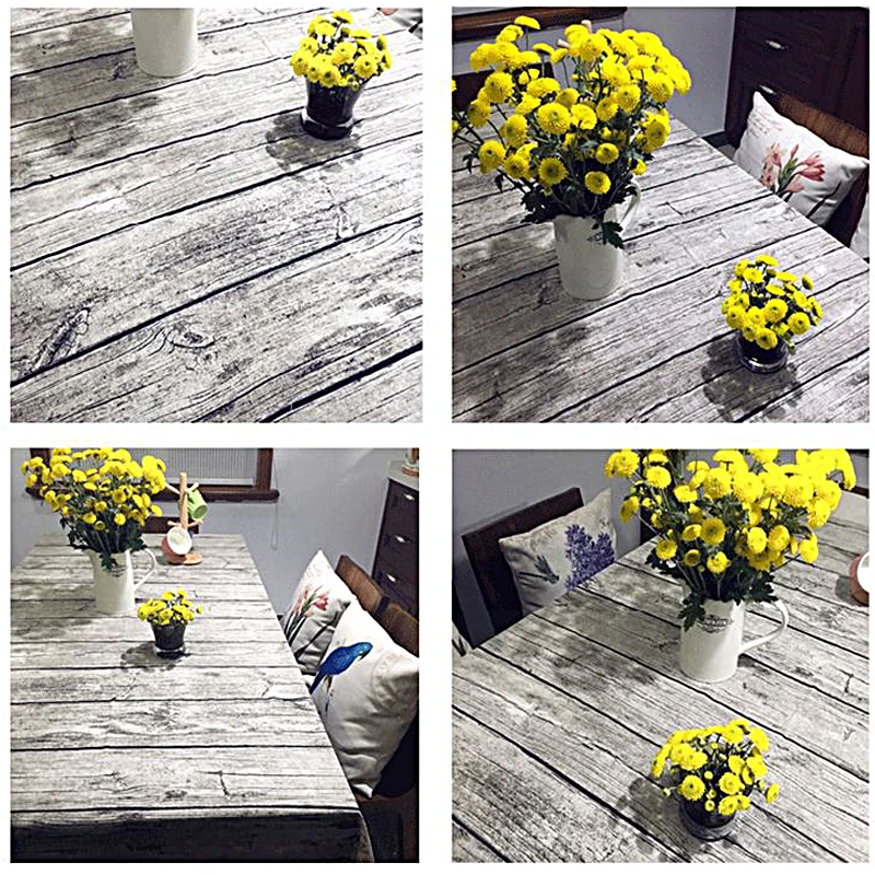 مستطيل أوروبا الخشب مخطط الحبوب مفرش طاولة القطن الكتان مفرش المائدة ل طاولة المنزل للماء Oilproof مفرش طاولة P0.2