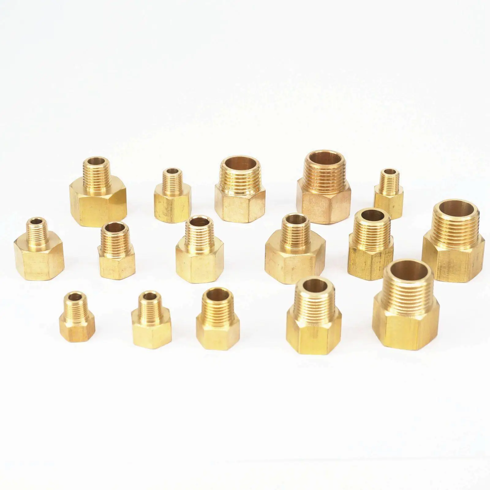 Details about   Brass Elbow Female Male BSP Thread Fitting Pipe Connector 1/8" 1/4" 3/8" 1/2" 