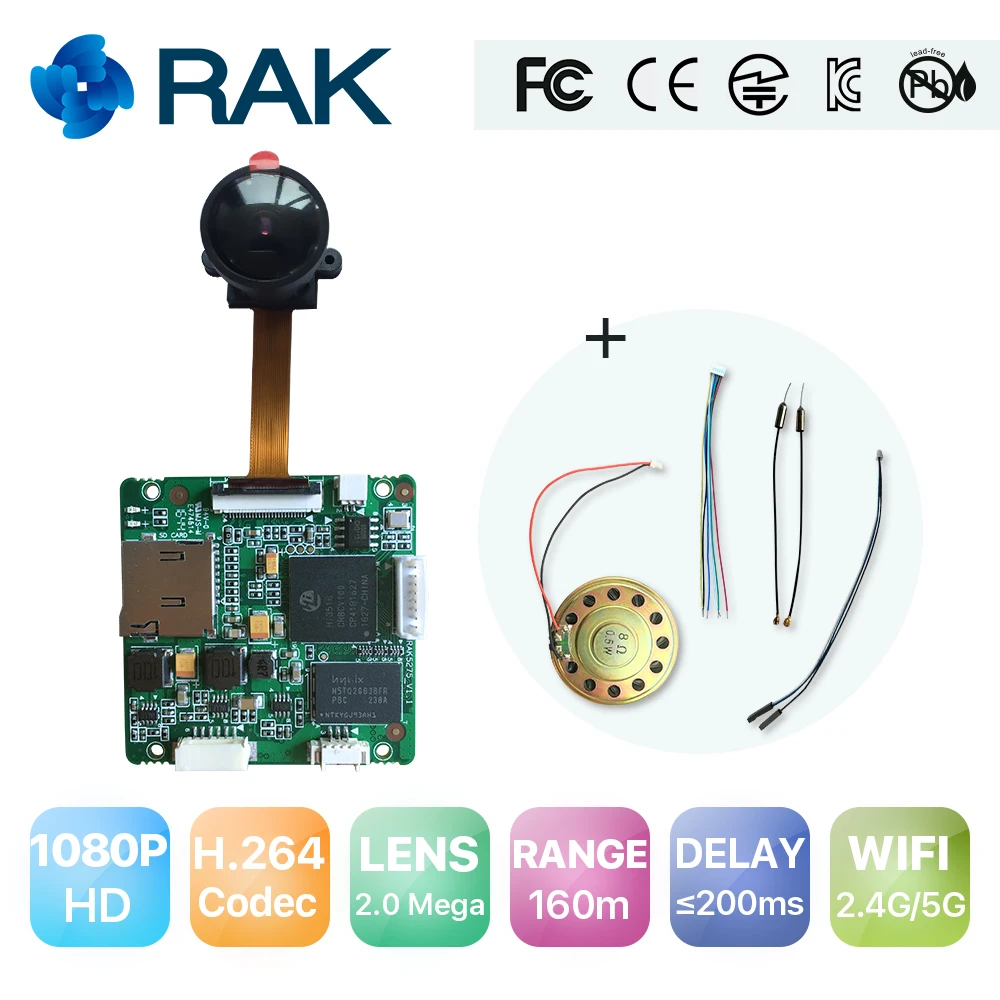 RAK5270 5.8G Intelligent WiFi Video Module Full HD 1080P 30FPS Wireless