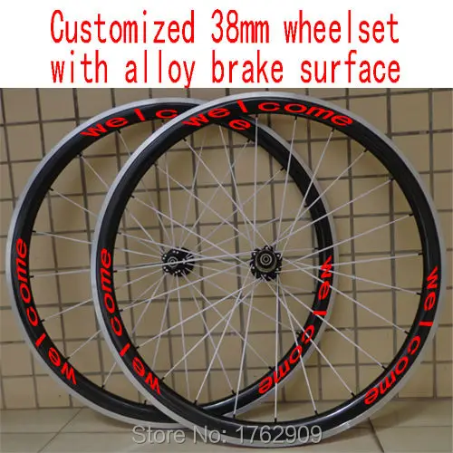 38mm wheelet with alloy brake surface