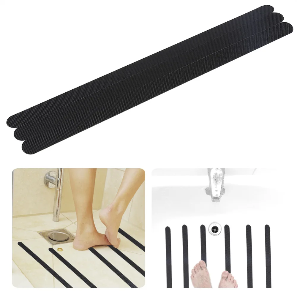 

12 pieces of adhesive stickers bathtub ceramic floor black / blue 38x2 bathroom non-slip tape safety non-slip strip