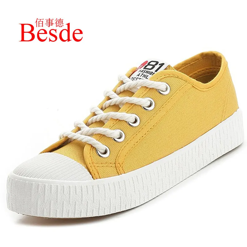 

Plus Size 35-44 Vulcanized Shoes Women White Sneakers Couple Canvas Sneakers Woman Casual Shoes 2019 Fashion sports Shoes