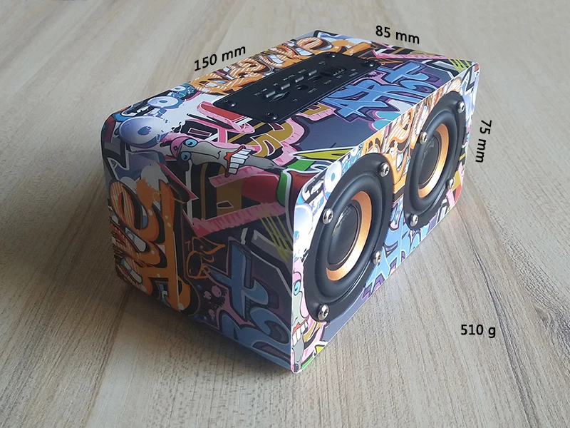 hyperguider Doodle Bluetooth Speaker Wooden (6)