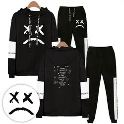 Cry Baby Lil зимние мужские комплекты толстовки + брюки комплекты из двух предметов Повседневный Спортивный костюм Мужская спортивная одежда