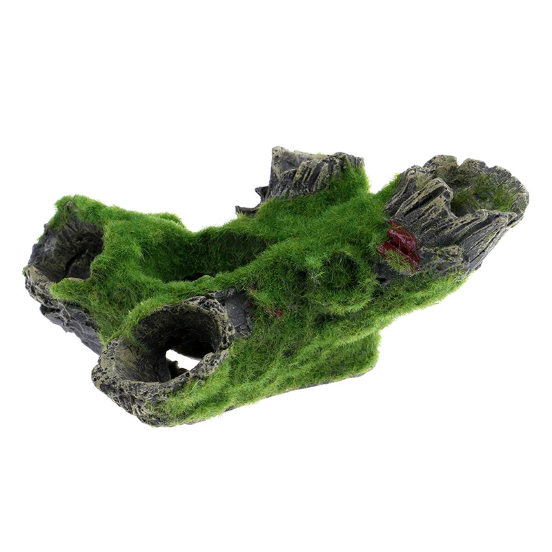 

Aquarium Decoration Resin Mountain View Fish Play Tree House Hole Cave Decor For Fish Tank Aquarium Ornament Decoration