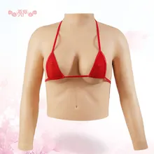 

Hot Sale D/E Cup Size L Realistic Silicone Breast Forms Strap Fake Boobs False Breasts Bust Enhancer for Crossdresser
