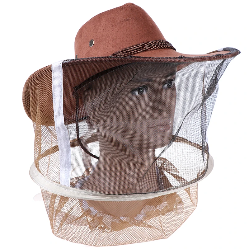 Защита для лица, головы, шеи, инструменты для пчеловодства, профессиональная шляпа пчеловода против укуса, москитные пчелы, насекомые, шляпа с вуалью