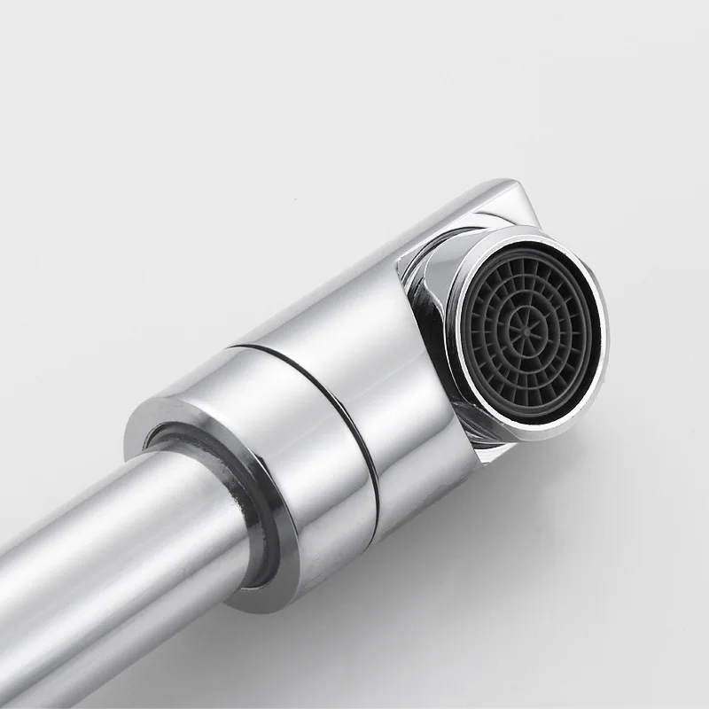 Brass Folding Kitchen Faucets Deck Mounted 360 Swivel Kitchen Sink Faucet Hot Cold Mixer Tap Chrome Pot Filler Faucet 2 Handles