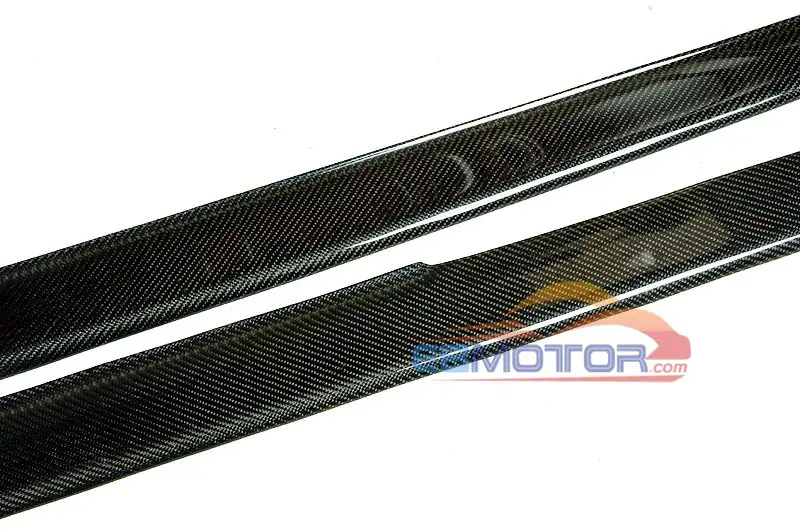 P style Real Carbon Fiber side skirts Extensions For BMW 4-Series F32 F33 F36 420i 428i 435i M sport 2014UP