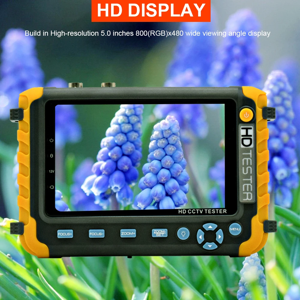 5 дюймов TFT lcd 5MP 1080P TVI AHD CVI аналоговый 4IN 1 CCTV камера тестер монитор Поддержка VGA HDMI вход UTP кабель UTC тест