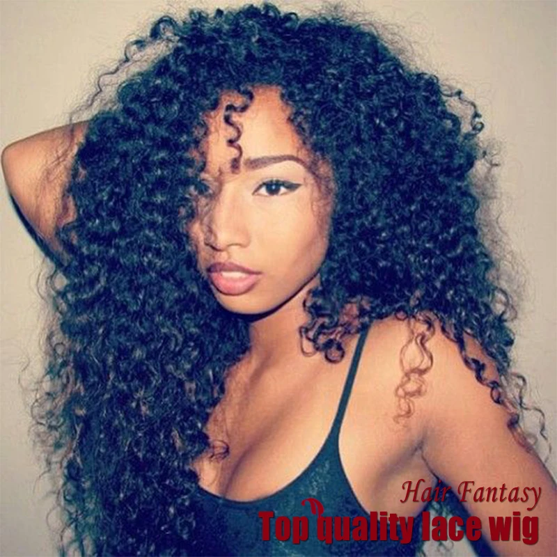 

Top Selling Fiber Afro Curly Malaysian Hair Wigs Synthetic Lace Front Wigs Black Fluffy Heat Resistant Synthetic Hair Wigs