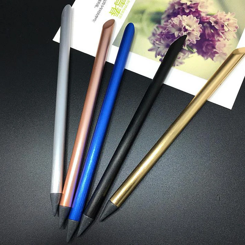1-Pcs-Metal-Inkless-Beta-Pens-No-ink-Painting-Writing-Papelaria-Caneta-Office-School-Supplies-Replacement