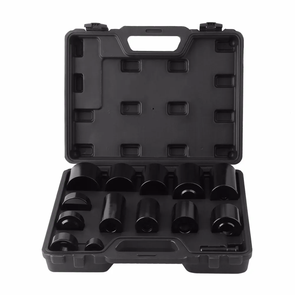 

New 14PCS/SET Drill Exchanger Set Workshop Professional Presses Bearing Set Durable Removal Sleeve Kit Car Repairing Tool