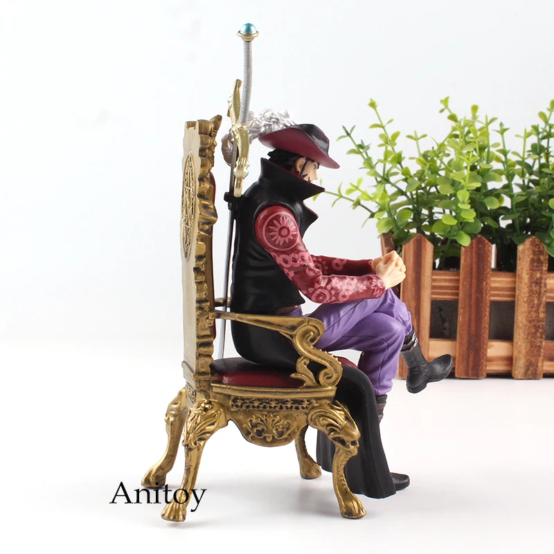 One Piece Figure One Piece Anime Dracule Mihawk Hawk Eyes Action Figure Sitting on Chair CREATOR X CREATOR Toys 16cm KT4721 One Piece Figure One Piece Anime Dracule Mihawk Hawk Eyes Action Figure Sitting on Chair CREATOR X CREATOR Toys 16cm KT4721