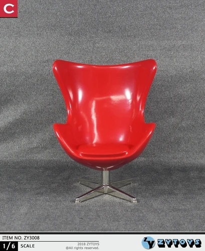 ZYTOYS ZY3008 1/6 яйцо стул пространство стул для 12 дюймов Фигурка DIY - Цвет: Красный