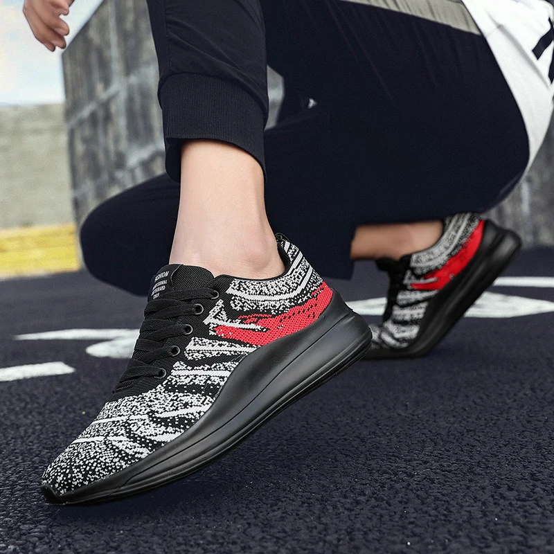 

Mesh Men Casual Shoes Breathable Lightweight No-slip Men Sneakers Fashion Lace-up Shoe for Male Footwear Zapatillas De Hombre