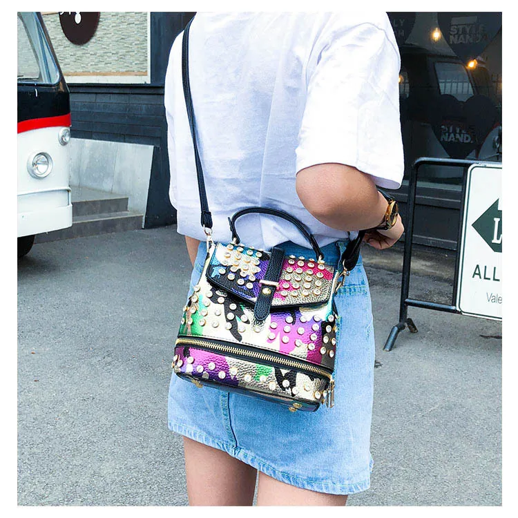 Модная камуфляжная сумка на плечо с бриллиантами, женский рюкзак, Большая вместительная школьная сумка для девочек, мужские дорожные сумки, A43-10
