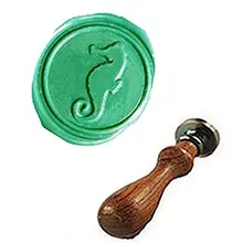 Mdlg винтажный морской конь на заказ изображение логотип Свадебное приглашение воск печать штамп для опечатывания палисандр ручка набор