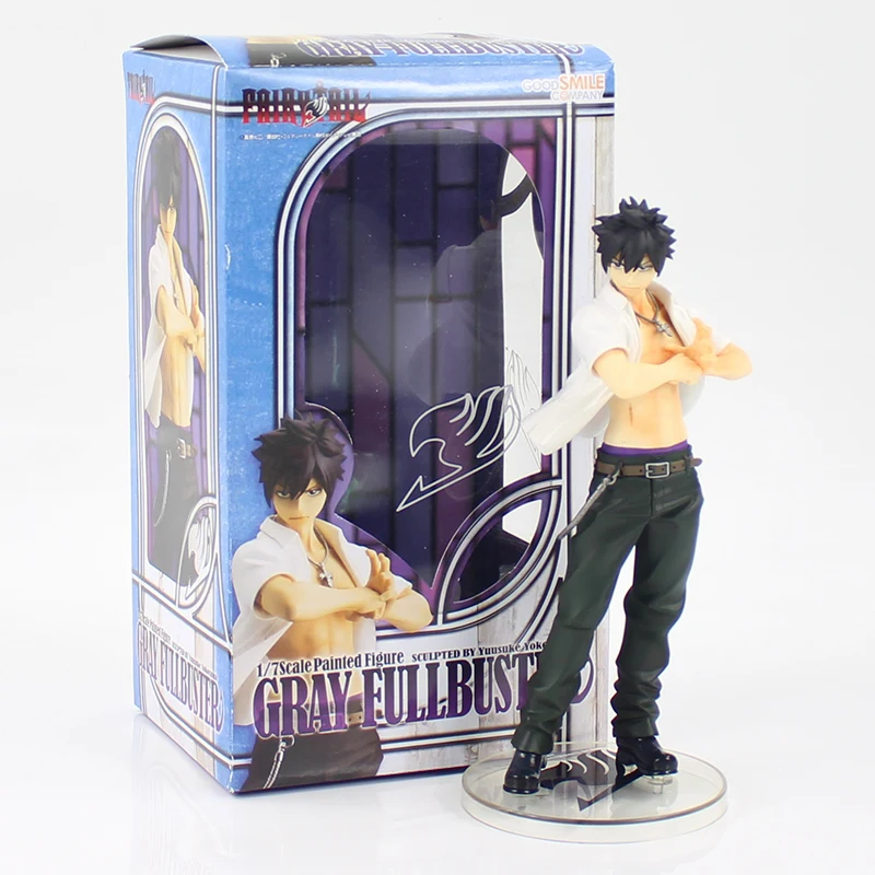 

22cm anime FAIRY TAIL Gray Fullbuster action figure model toy cool handsome boy action figure for gift