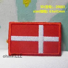 20003, Королевство Дания заплата вышивки "легко наносится, просто переводная картинка «Гарантированный качество аппликации на заказ клеевые заплатки