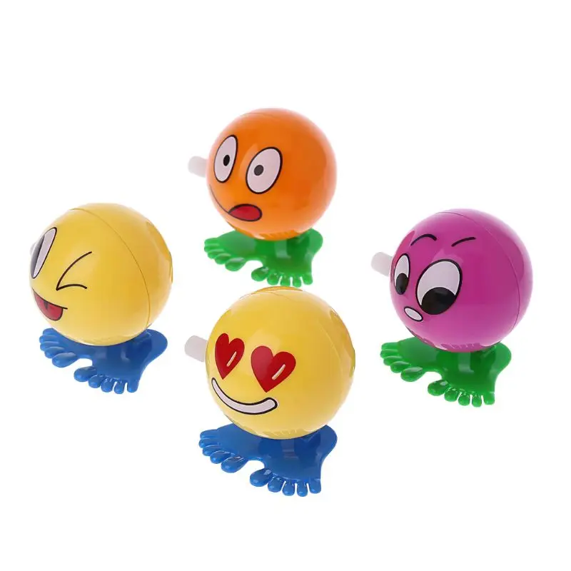 

3 PCS Clockwork Jumping different Emoji Face Mechanical Educational Toy Desk Decoration Kid Gift