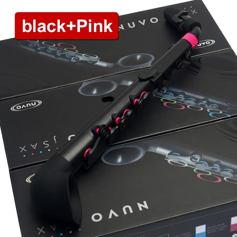 Британия Nuvo оригинальное качество jSAX пластиковый саксофон Водонепроницаемый Прочный моющийся легко ОБСЛУЖИВАНИЕ - Цвет: black Pink