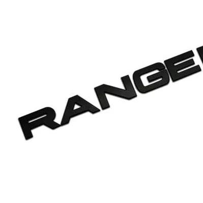 3 см Высота отдельные буквы хромированный металлический переоборудование автомобиля Стайлинг эмблема значок Авто Внешний 3D стикер капот багажник для Range Rover - Цвет: black