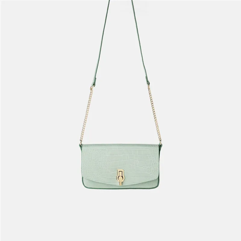

Lady small handbag green women corss bag with removable liner girls summer small purse and bag 2019 new designer