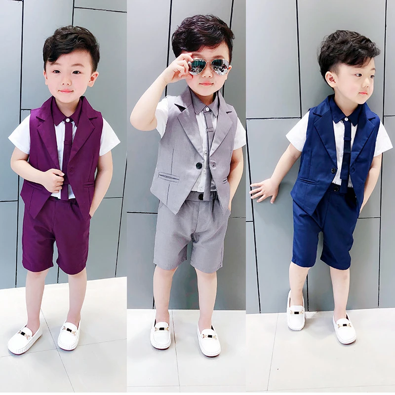 Buy Summer Formal Suit Boy Blazer Sets Tuxedo Suits