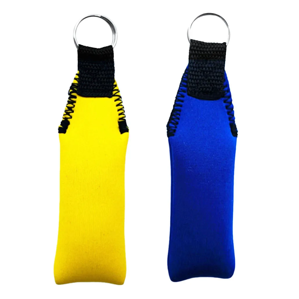 2Pcs Rectangle Neoprene Floating Keyring Key Float For Yacht Water Sports