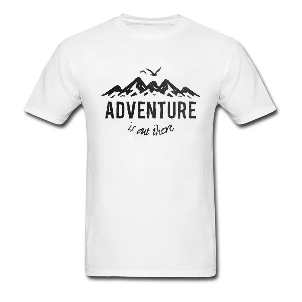Design Mountain Adventure T Shirt Men S Full Cotton Animal Birds Letters Print Men T Shirt