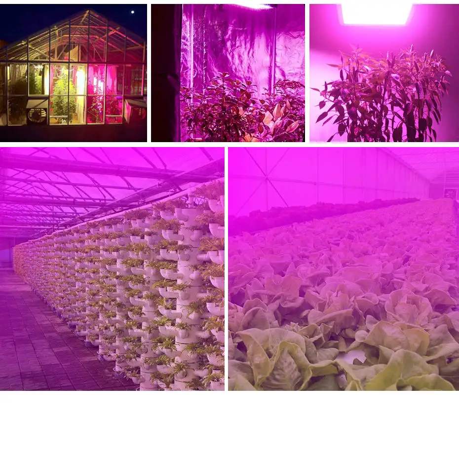 Полный спектр Панель Светодиодный светильник для выращивания 25 Вт 45 Вт AC85~ 265 В теплица садоводства лампа для выращивания растений в помещении