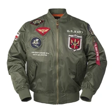 2020 outono top gun eua marinha ma1 letterman varsity beisebol piloto da força aérea de vôo colégio tático militar do exército jaqueta para homem
