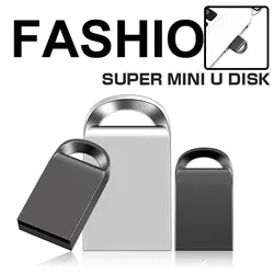 Супер мини-usb флеш-накопитель металлический флеш-накопитель 64 Гб Флешка флеш-диск USB 2,0 32 ГБ 16 ГБ 8 ГБ Chiavetta Pen Drive подарок, флеш-накопитель