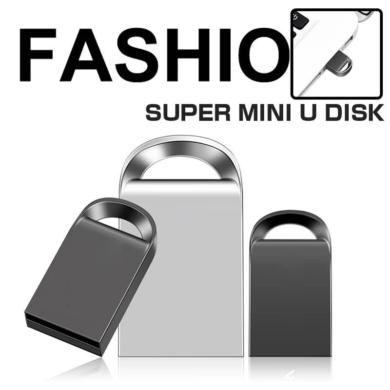

Super Mini Usb Flash Drive Metal Usb Stick 64GB Pendrive USB 2.0 Flash Drive 32GB 16GB 8GB Chiavetta Pen Drive Gift Flash Drive
