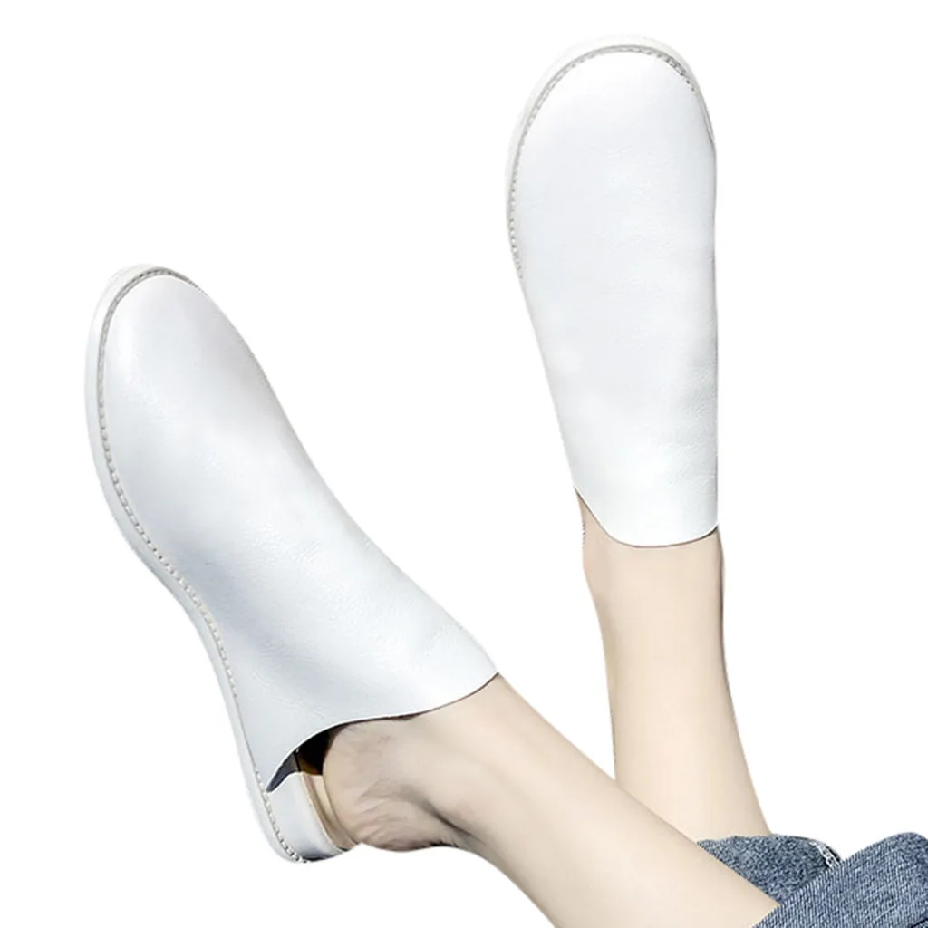 Летние тапочки; женские домашние сандалии; тапочки с открытым носком в стиле ретро; домашняя женская обувь; женские домашние тапочки; Прямая поставка - Цвет: Белый