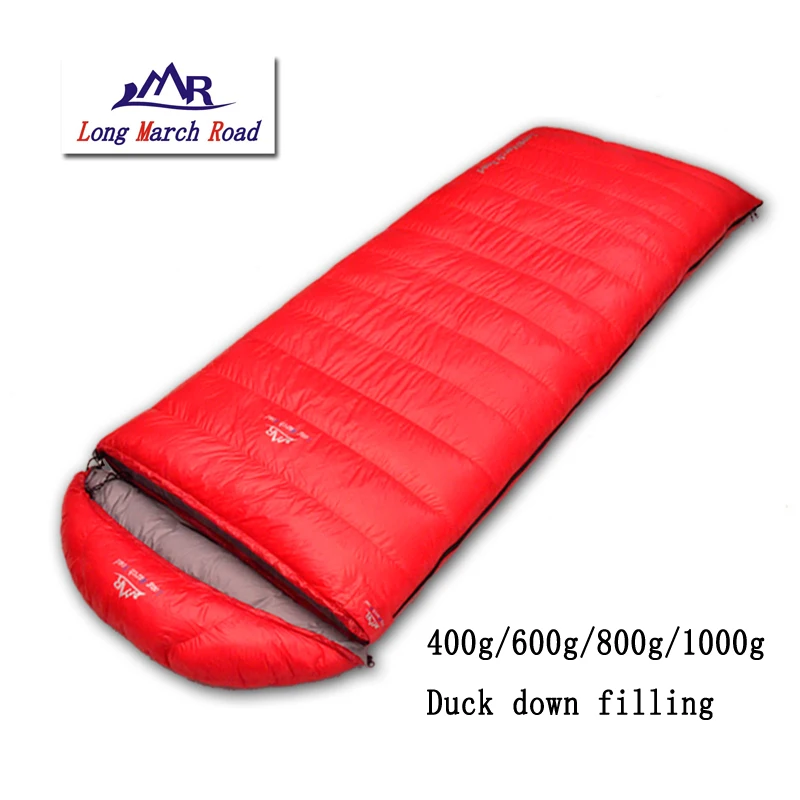 

LMR outdoor ultralight falling 400g/600g/800g/1000g duck down can be spliced envelope mountaineering camping sleeping bag