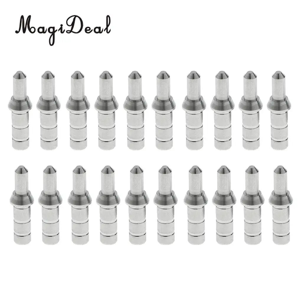 MagiDeal 20 Pcs Archery Arrow Nock Pins / Pin Nock Adapter Bushing for ID 4.2mm Arrow Shaft