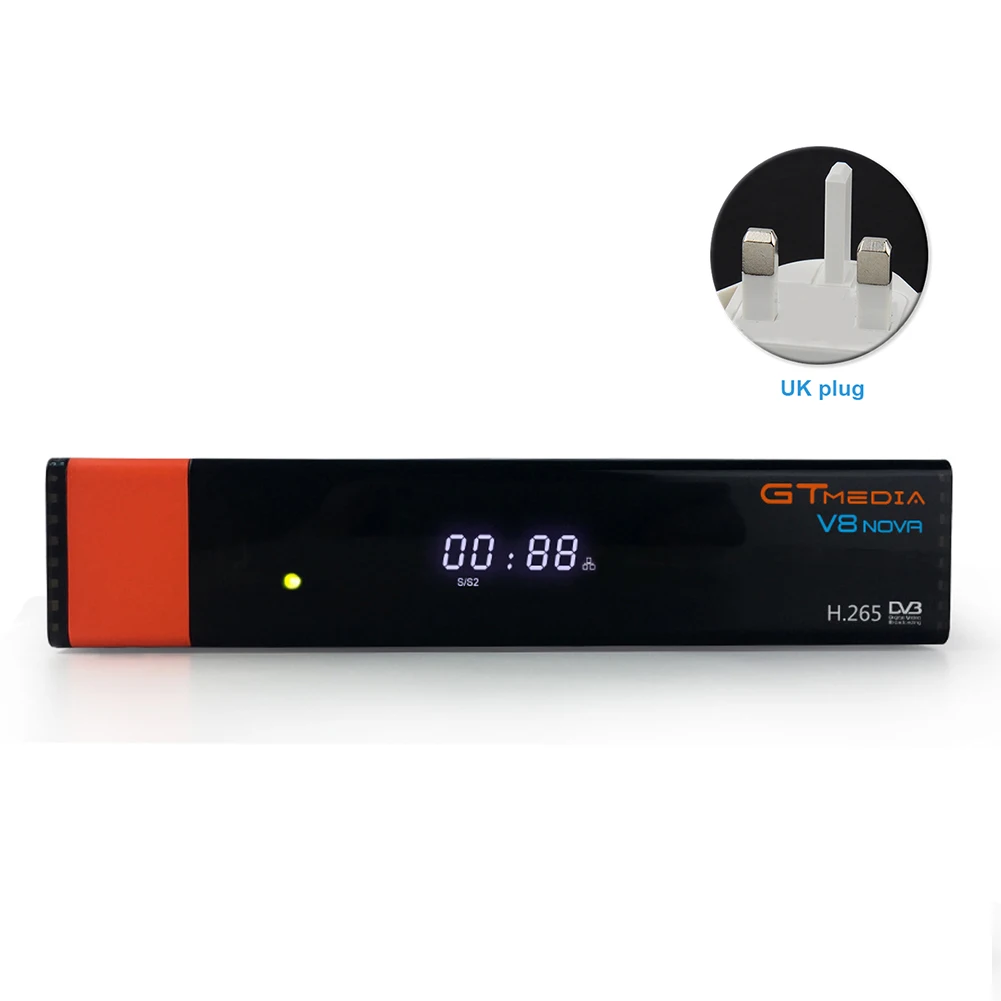 

V8 upgrade Gtmedia V8 NOVA Satellite TV Receiver DVB-S2 Europe Clines for 1 Year Built Wifi Dongle High Quality Stable