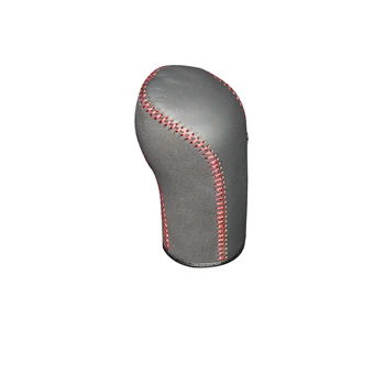 

Genuine Leather gear knob cover For Volkswagen Polo MT car cover on the gear shift knob gear stick cpr pen