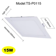 LED flat light 15W LED panel ceiling 2835 SMD aluminum plate Wall light LED ceiling lights panel downlight