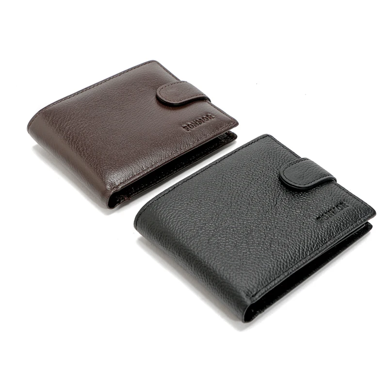 

Rfid Wallet Card Protector Genuine Leather Men Wallet With Coin pocket Cowhide High Quality