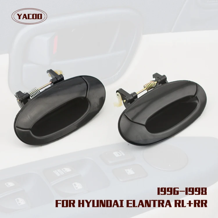 1pair Rear Exterior Door Handle For Hyundai Elantra 19962000 Oem8365029000 8366029000