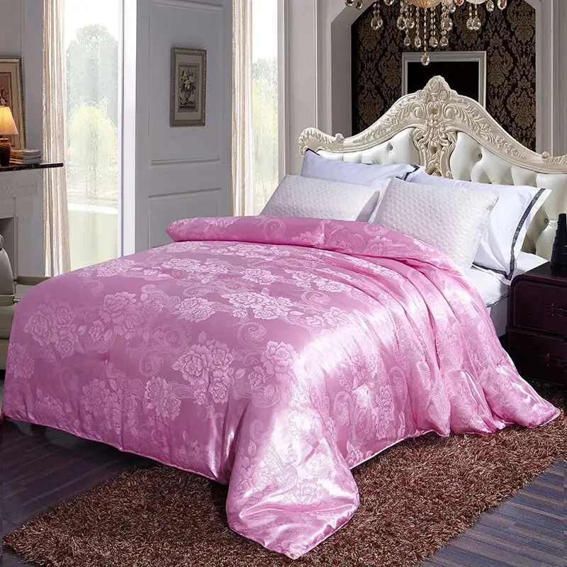 Натуральное/шелковое роскошное шелковое стеганое одеяло ручной работы ...