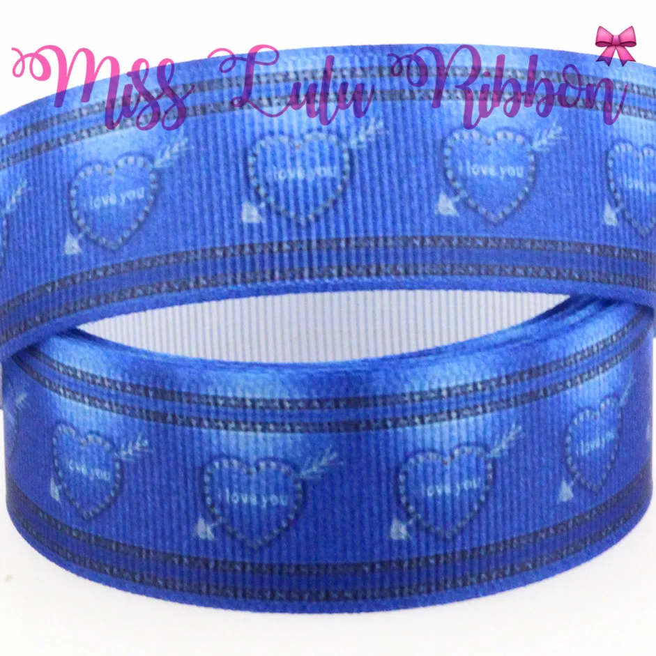 16mm-75mm Denim Like/Jean Pattern Printed Grosgrain Ribbon/Foe DIY Christmas Gift Handmade Clothing Materials 50 yards/roll | Дом и сад